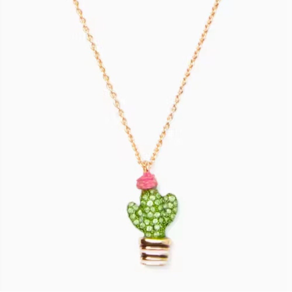 Kate Spade Gold Cactus Pendant Necklace